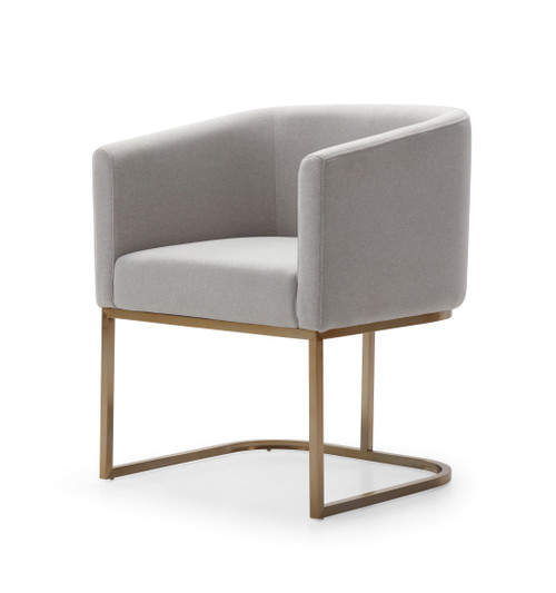 Modrest Yukon - Modern Light Grey Fabric Dining Chair / VGVCB8362-LTGRY-DC