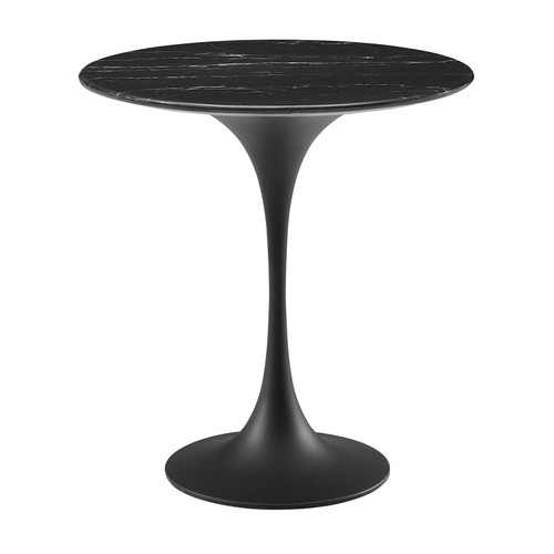 Lippa 20" Round Artificial Marble Side Table / EEI-5690