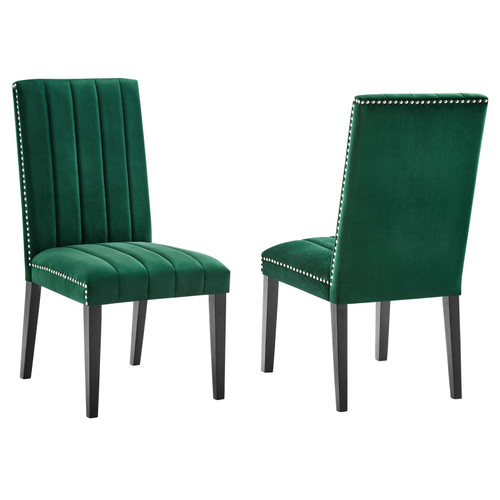 Catalyst Performance Velvet Dining Side Chairs - Set of 2 / EEI-5081