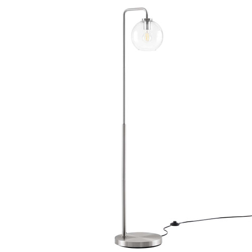Silo Glass Globe Glass and Metal Floor Lamp / EEI-5616