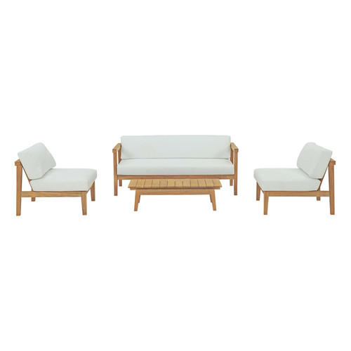 Bayport 4 Piece Outdoor Patio Teak Set / EEI-3107