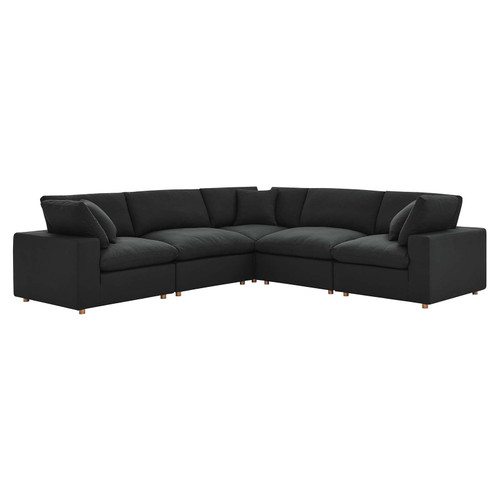 Commix 5 Piece Down Filled Overstuffed Sectional Sofa / EEI-3359