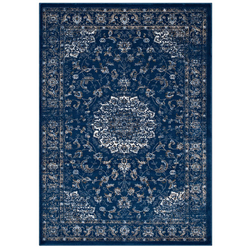 Lilja Distressed Vintage Medallion 5x8 Area Rug / R-1127-58