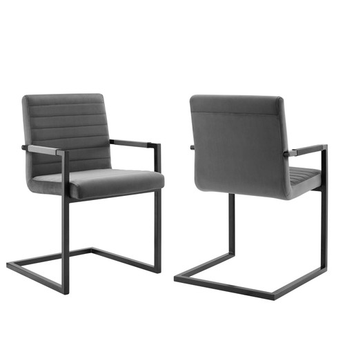 Savoy Performance Velvet Dining Chairs - Set of 2 / EEI-4523