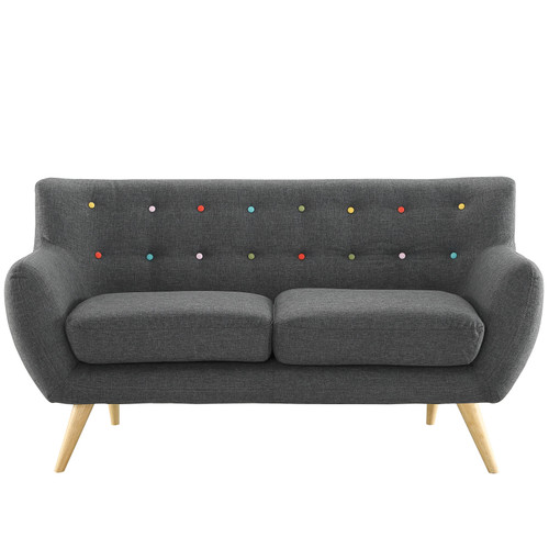Remark Upholstered Fabric Loveseat / EEI-1632