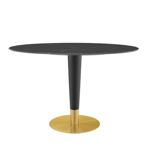 Zinque 48" Oval Artificial Marble Dining Table / EEI-5134