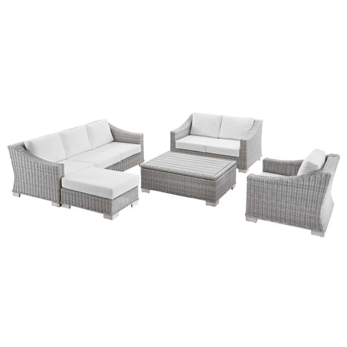 Conway 5-Piece Outdoor Patio Wicker Rattan Furniture Set / EEI-5092