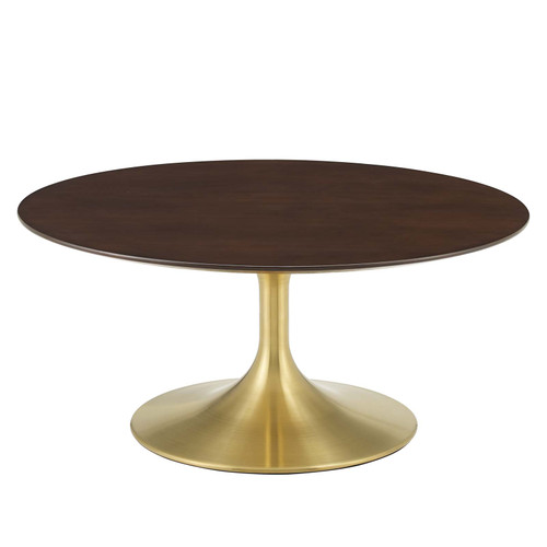 Lippa 36" Round Wood Grain Coffee Table / EEI-5244