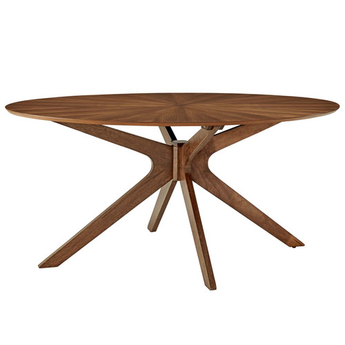 Crossroads 63" Oval Wood Dining Table / EEI-3848