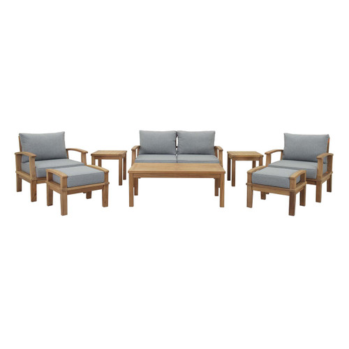 Marina 8 Piece Outdoor Patio Teak Set / EEI-1471