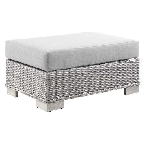 Conway Outdoor Patio Wicker Rattan Ottoman / EEI-4839