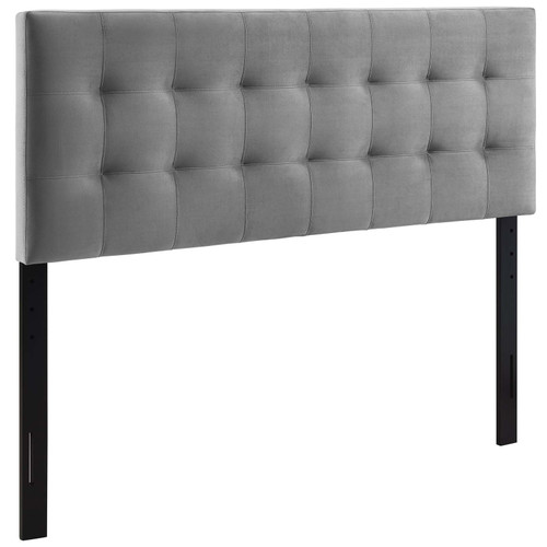 Lily King Biscuit Tufted Performance Velvet Headboard / MOD-6121