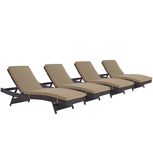 Convene Chaise Outdoor Patio Set of 4 / EEI-2429