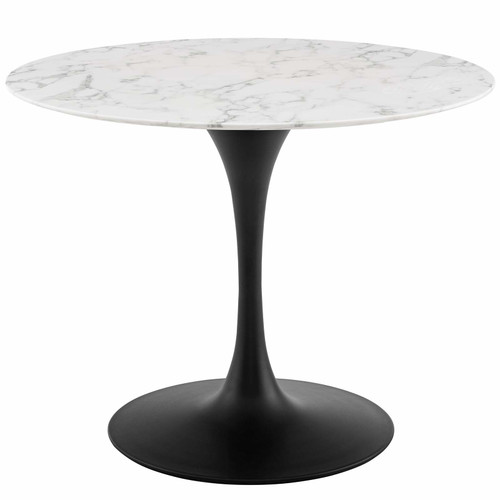 Lippa 40" Round Faux Marble Dining Table / EEI-3526