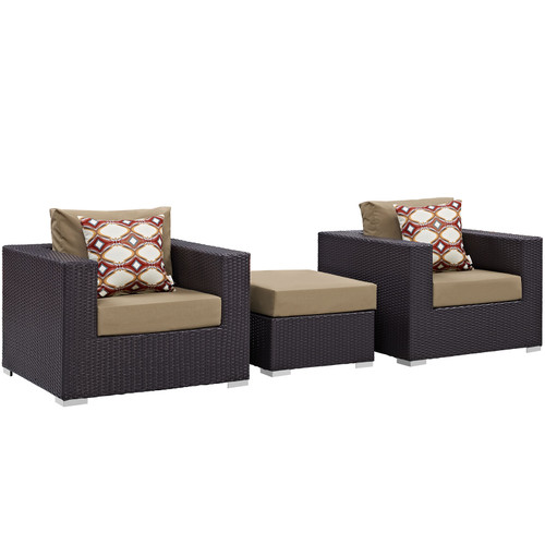 Convene 3 Piece Outdoor Patio Sofa Set / EEI-2363