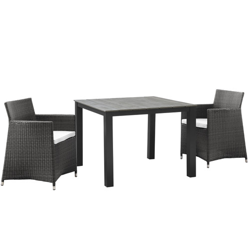 Junction 3 Piece Outdoor Patio Wicker Dining Set / EEI-1742