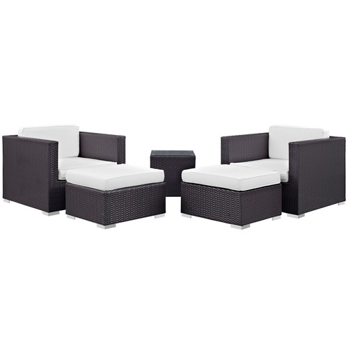 Convene 5 Piece Outdoor Patio Sectional Set / EEI-1809