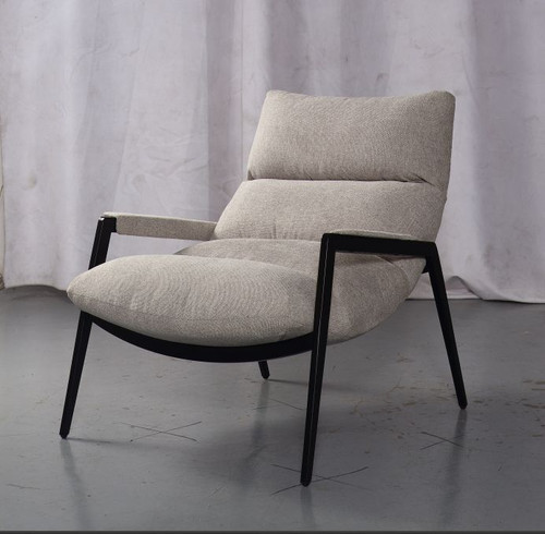 Modrest - Modern Homer Accent Grey Fabric Chair / VGBN-EC-239-G-CH