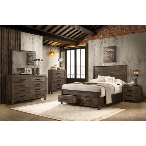 Woodmont 5-piece California King Bedroom Set Golden Brown / CS-222631KW-S5