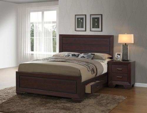 Kauffman 5-piece Eastern King Bedroom Set Dark Cocoa / CS-204390KE-S5