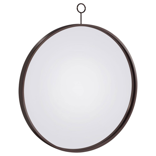 Gwyneth Round Wall Mirror Black Nickel / CS-961495