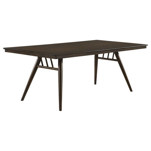 Wes Rectangular Dining Table Dark Walnut / CS-115271