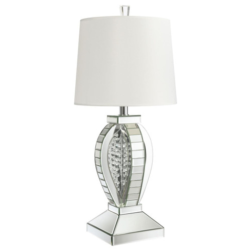 Klein Table Lamp with Drum Shade White and Mirror / CS-923287