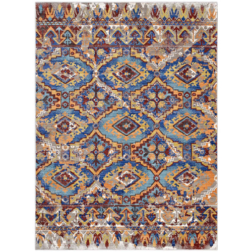 Centehua Distressed Southwestern Aztec 4x6 Area Rug / R-1118-46