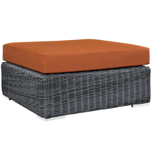 Summon Outdoor Patio Sunbrella® Square Ottoman / EEI-1875