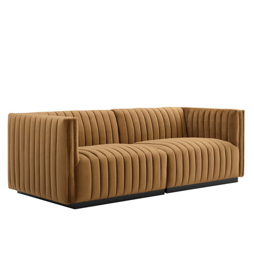 Conjure Channel Tufted Performance Velvet Loveseat / EEI-5764