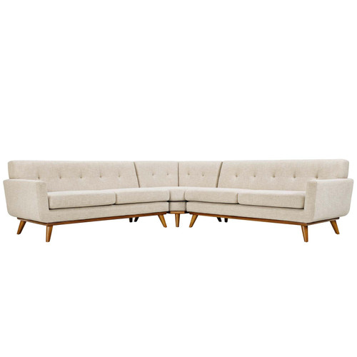 Engage L-Shaped Upholstered Fabric Sectional Sofa / EEI-2108