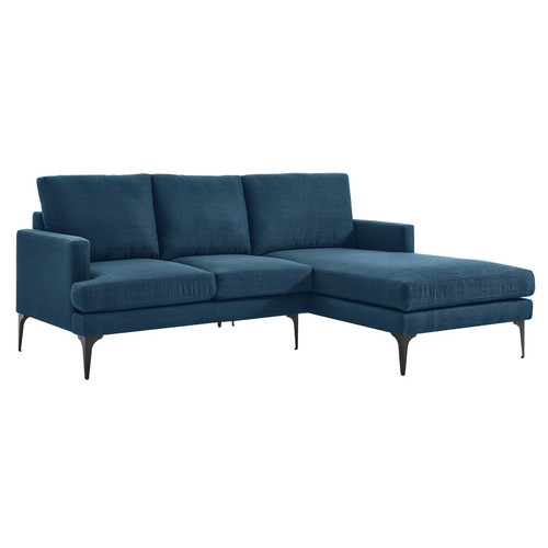 Evermore Right-Facing Upholstered Fabric Sectional Sofa / EEI-6012