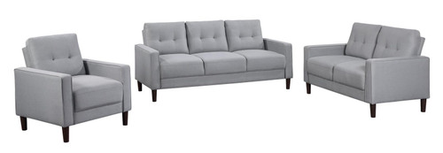 Bowen Upholstered Track Arms Tufted Sofa Grey / CS-506781