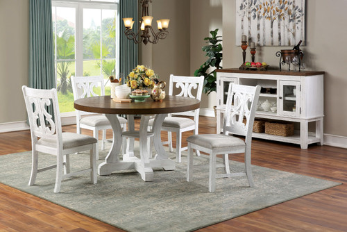 AULETTA 5 Pc. Round Dining Table Set / CM3417RT-5PC