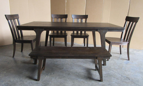 Reynolds Slat Back Dining Side Chair Brown Oak (Set of 2) / CS-107592