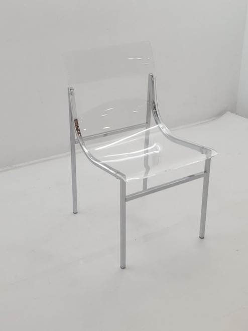 Adino Acrylic Dining Side Chair Clear and Chrome (Set of 2) / CS-121182