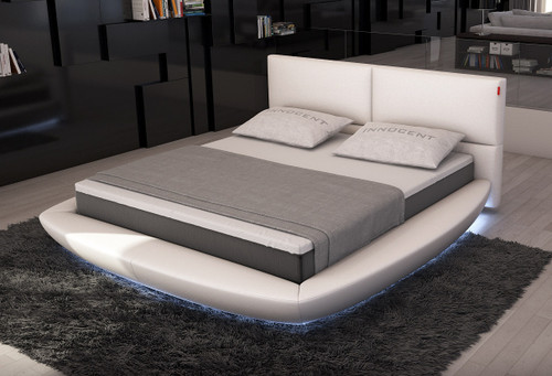 Queen Sferico Modern Eco-Leather Bed w/ LED Lights / VGINSFERICO-Q