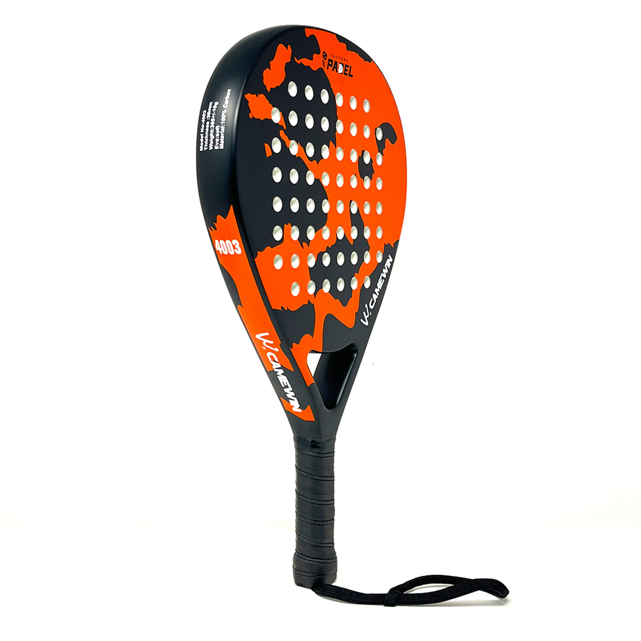 Padel Racket Full Carbon Fiber 38mm with bag cover