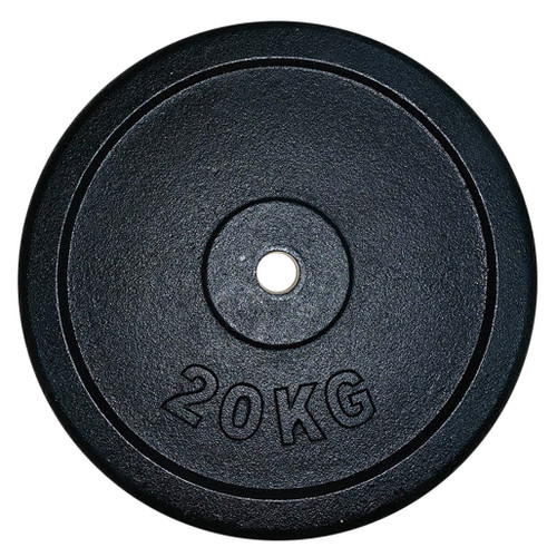 20 Kg Black Iron Regular Weight Plates (1 pc)