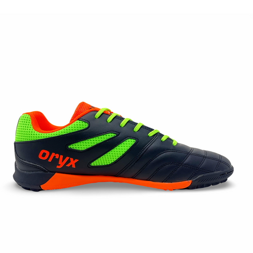 Oryx Men's Black Neon Blaze Turf Football Shoes