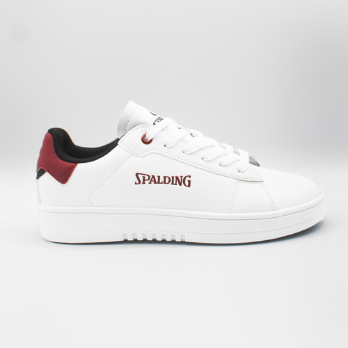 Spalding Women’s Lifestyle Shoes Pure Pace White/Burgundy/Black