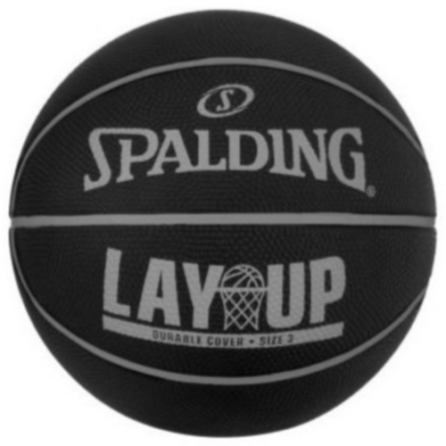 Spalding Lay Up Black/Grey Outdoor Basketball - Size 7