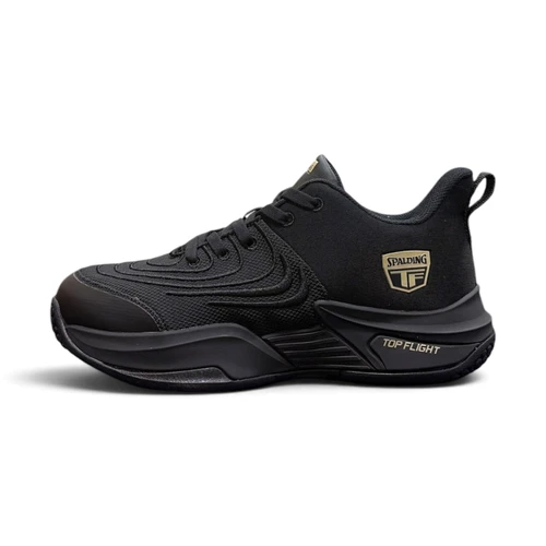 Spalding Junior Kids Basketball Shoes TF Ascend x Black/Gold