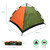 4 Person Pop Up Camping Tent - 2*2*1.4 m