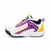 Spalding Junior Kids Basketball  Shoes Inkdunk White/Purple/Yellow/Black