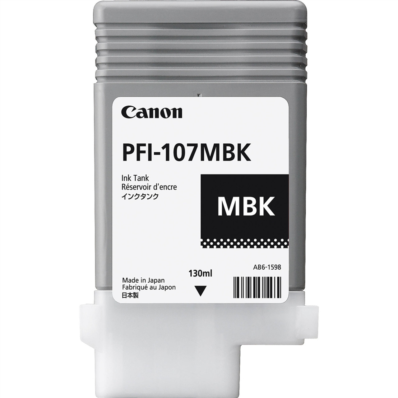 Canon PFI 107MBK Matte Black Ink Tank 130ml