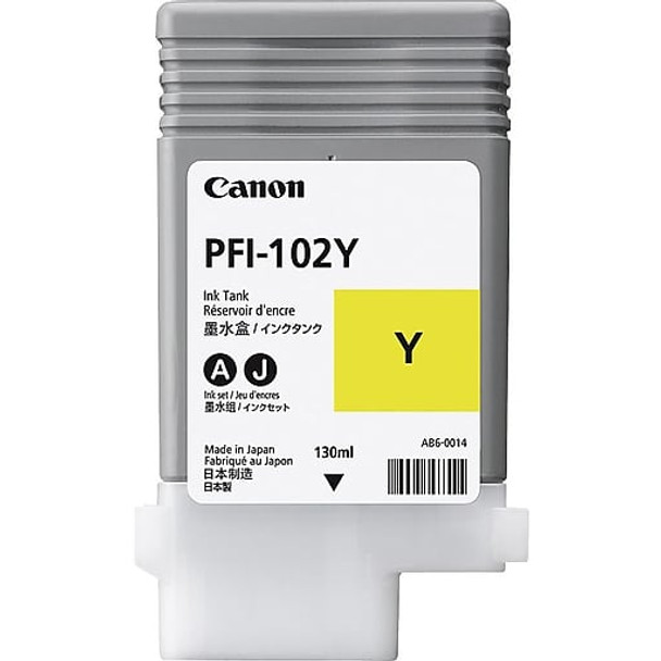 Canon PFI 102Y - Yellow Ink Tank 130ml (CIPFI102Y)