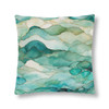 Sea Glass Waves Waterproof Beach Pillow