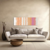 Sunrise Stripes: Earthy Matte Canvas