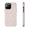 Coral Shimmer Damask Phone Case